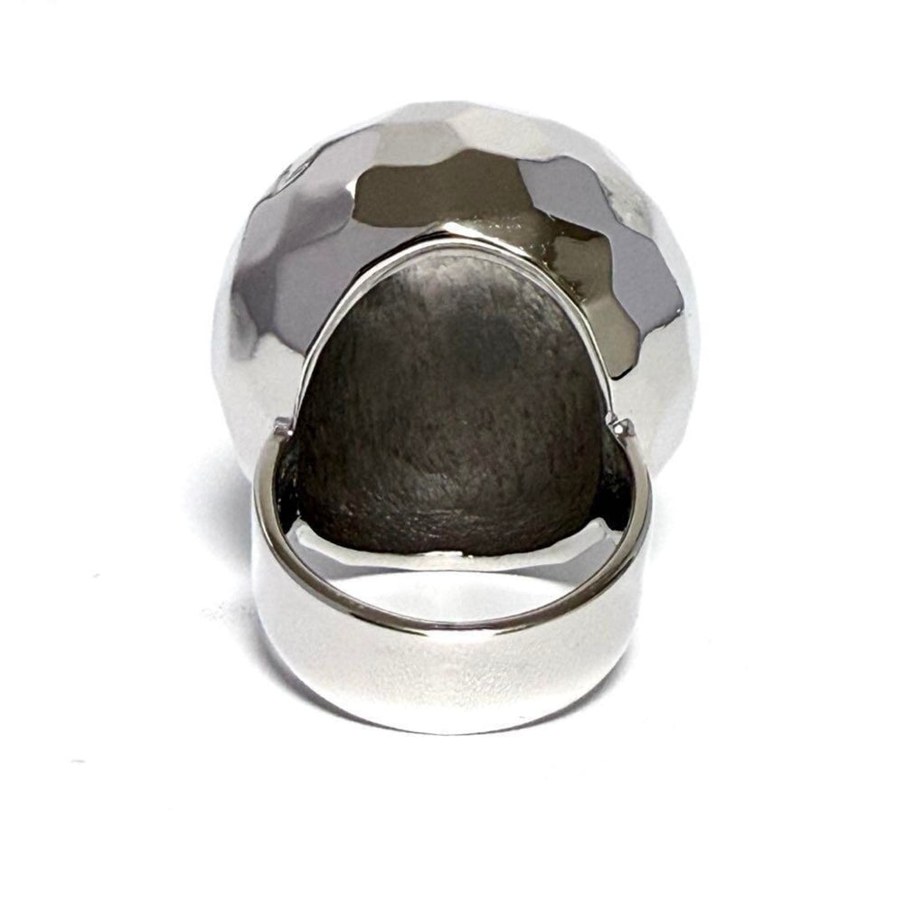Chanel Women's Mirror Ball Ring, Silver — Like New