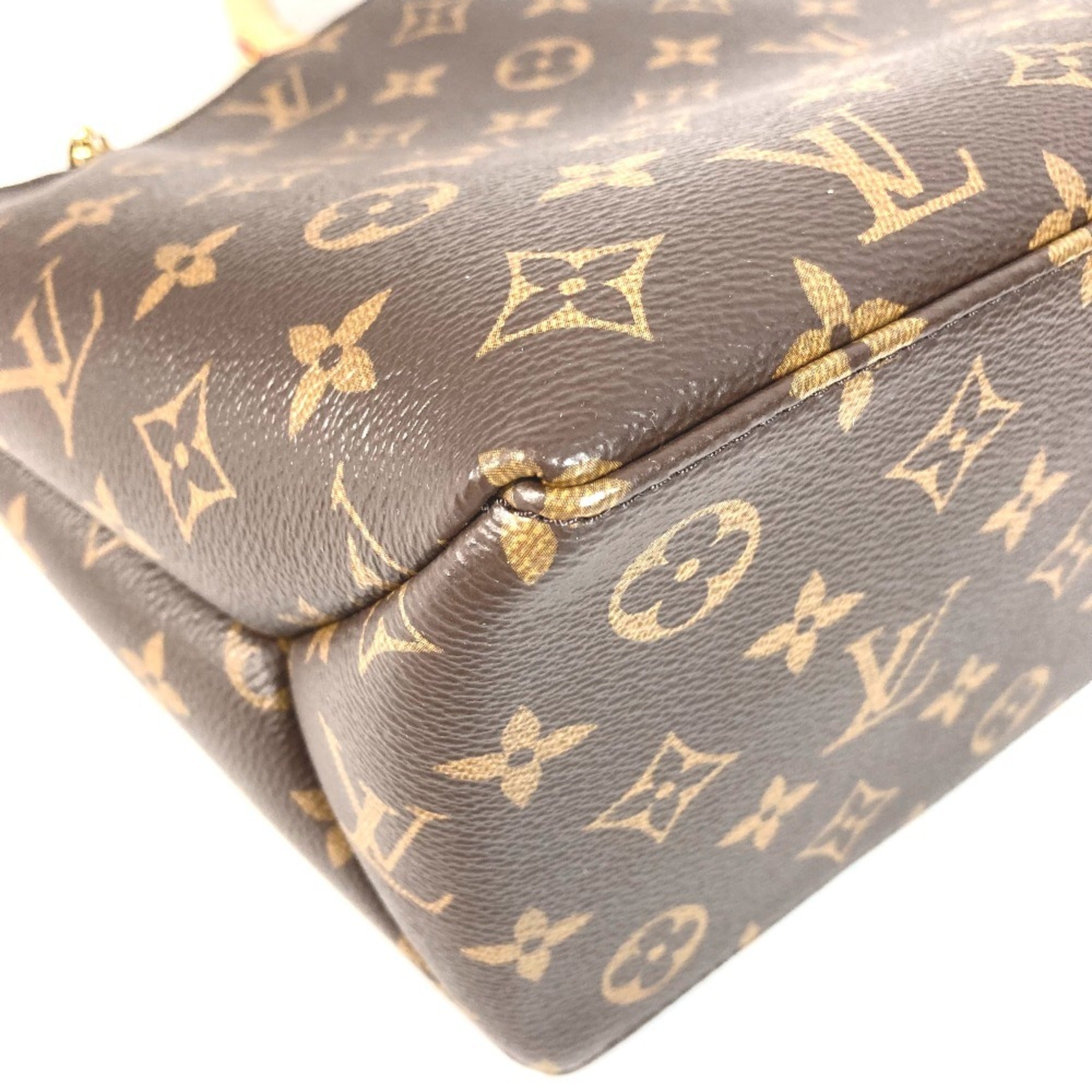 LOUIS VUITTON M45900 Monogram Petit Palais PM Bag Tote Shoulder 2WAY Handbag Canvas Women's Brown Like New — Like New