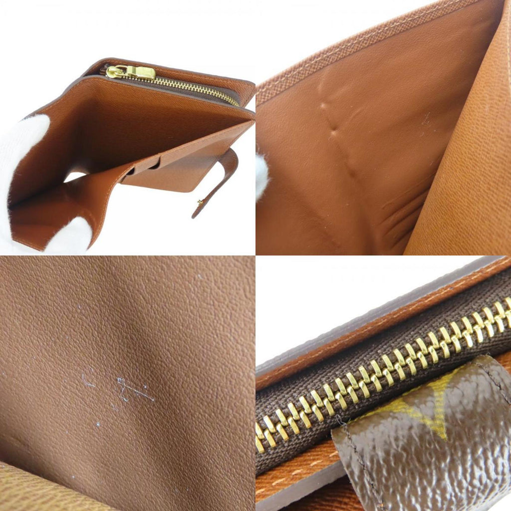 Louis Vuitton Bi-fold Wallet Porte Papier M61207 Monogram Brown Available Accessories Women's LOUIS VUITTON