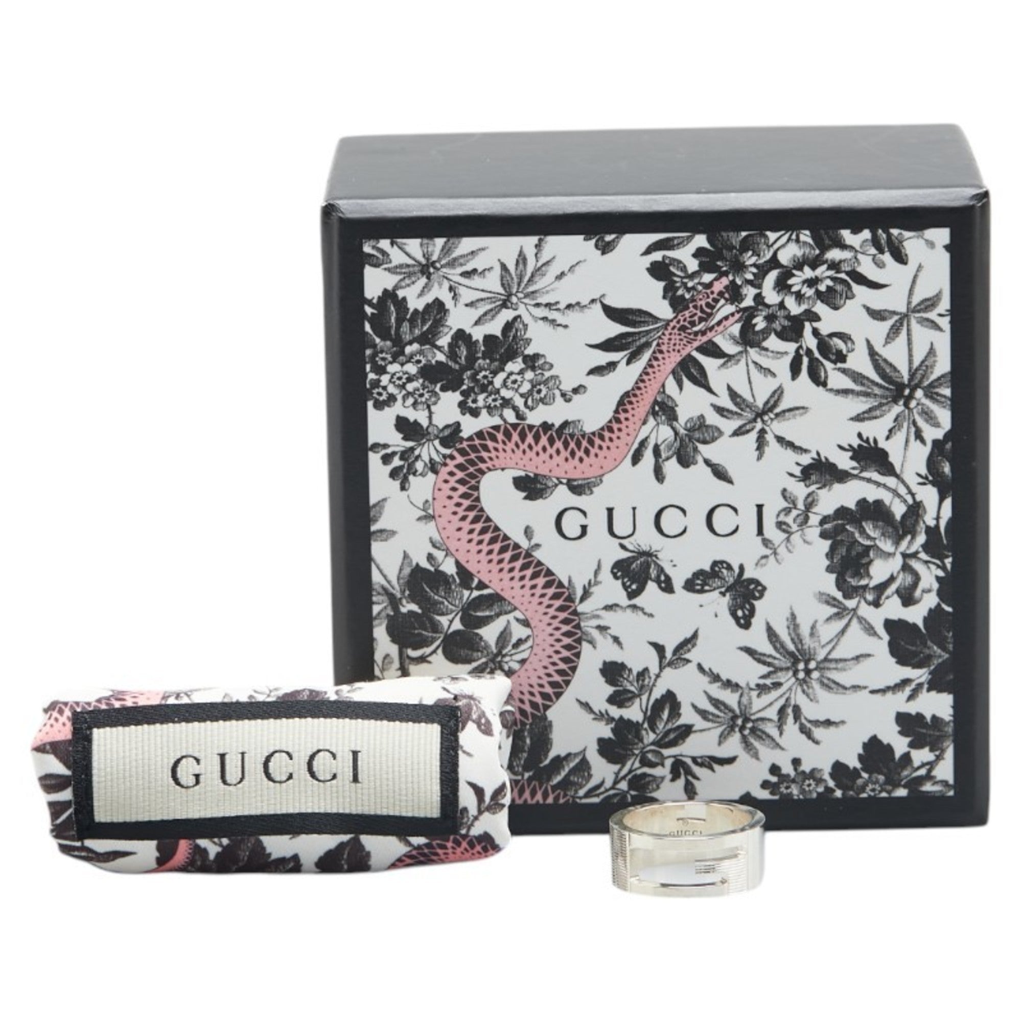 Gucci Cutout G Ring #11 SV925 Silver Women's GUCCI