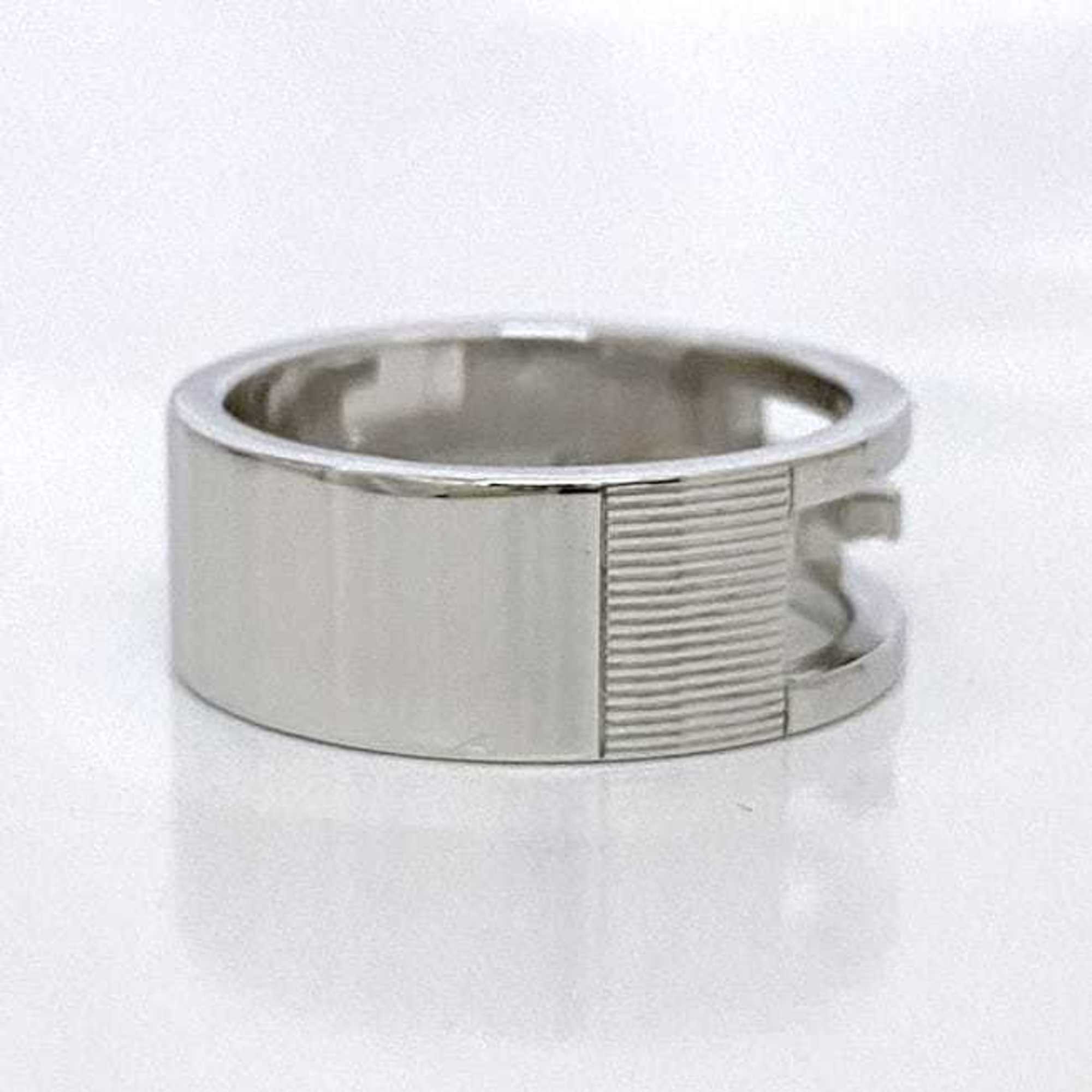 Gucci Branded Ring Silver G Cut 032661 09840 8106 ec-20394 Size 16 Ag 925 SILVER GUCCI — Like New