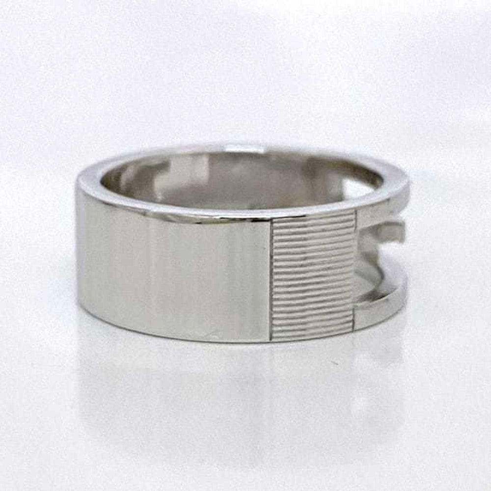 Gucci Branded Ring Silver G Cut 032661 09840 8106 ec-20394 Size 16 Ag 925 SILVER GUCCI — Like New