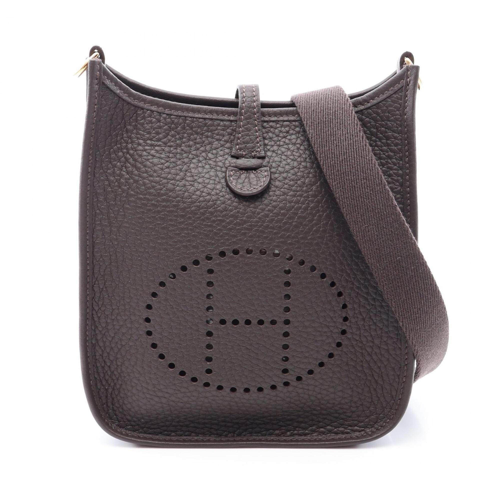 Hermes Evelyne TPM Amazon Shoulder Bag/Handbag, Leather, Taurillon Clemence, Brown Tones — New - Store Return