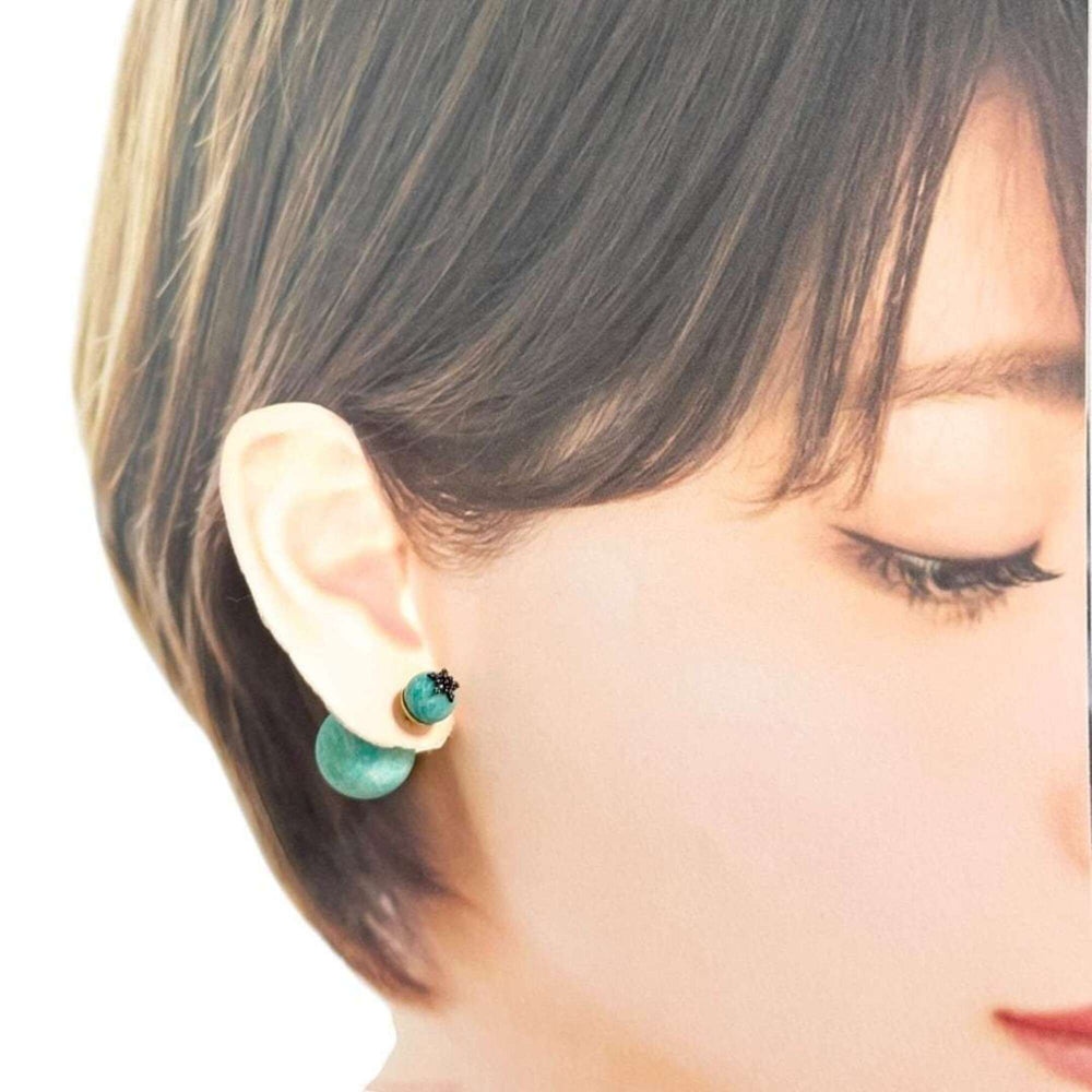 Christian Dior Dior Women's Tribal Earrings, Turquoise Blue — Like New
