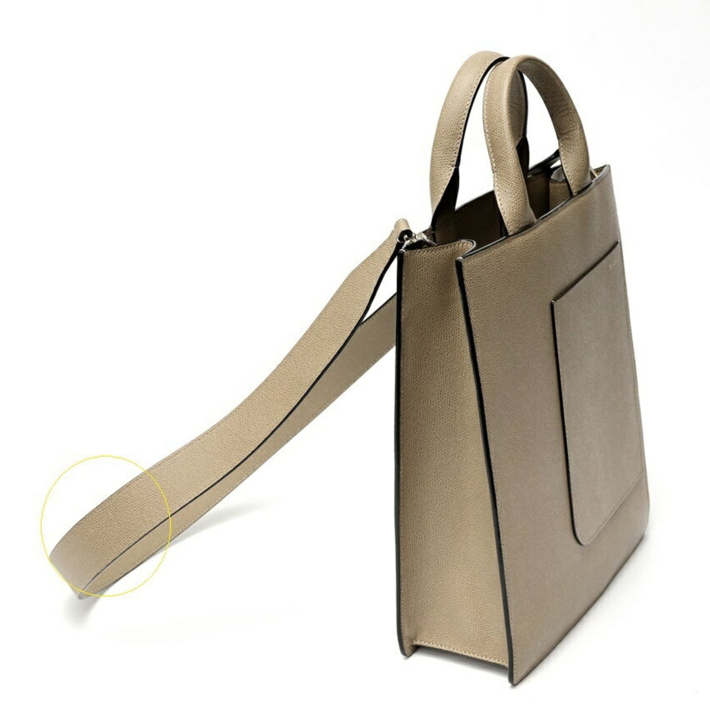 Valextra Boxy Small Tote Bag Soft Calfskin Greige E-158532