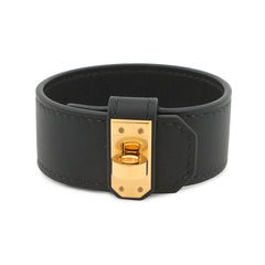 Hermes Hermès Kelly Twist Bracelet, PM, Black/Swift, B Stamp, Size T2, Black, Sold — Like New