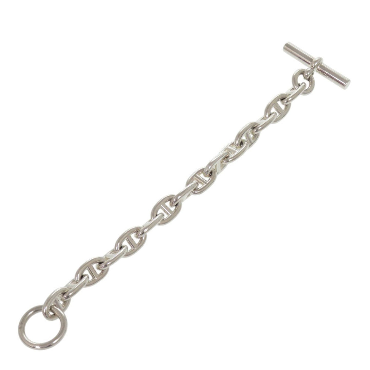 Hermes Chaine d'Ancre MM 15-link Sterling Silver Bracelet 0502 HERMES