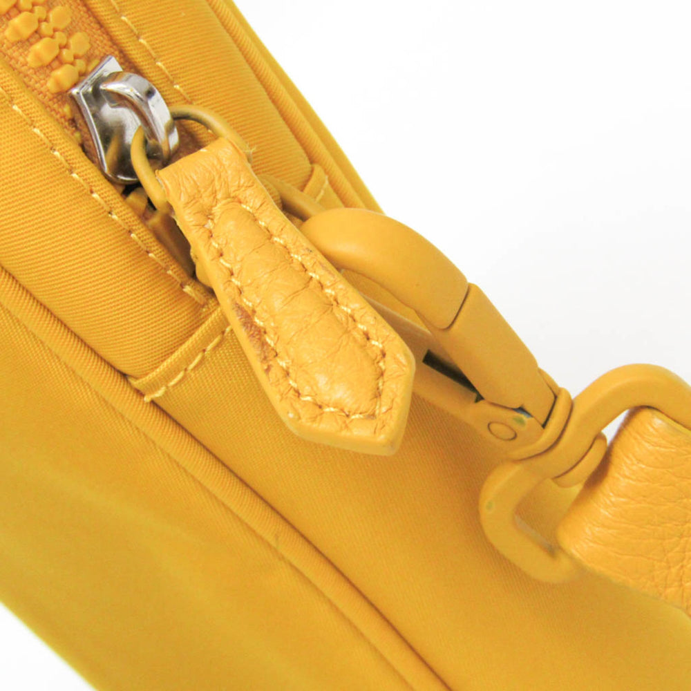 Fendi Baguette Phone Pouch 7AS056 Men,Women Nylon Shoulder Bag Yellow — Like New