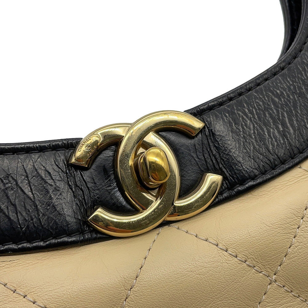 Chanel Matelassé handbag, Coco Mark, 31 Large, A57977, CHANEL 2-way shoulder bag, black, handbag for women — Like New