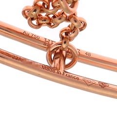 Hermes Hermès #48 Chaine d'Ancre Chaos Women's Ring in 750 Pink Gold — Like New