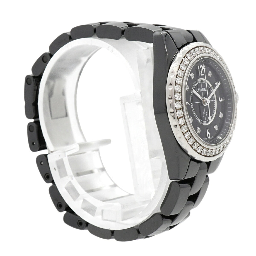 Chanel J12 Diamond H2571 Black Dial Men's Watch — Good