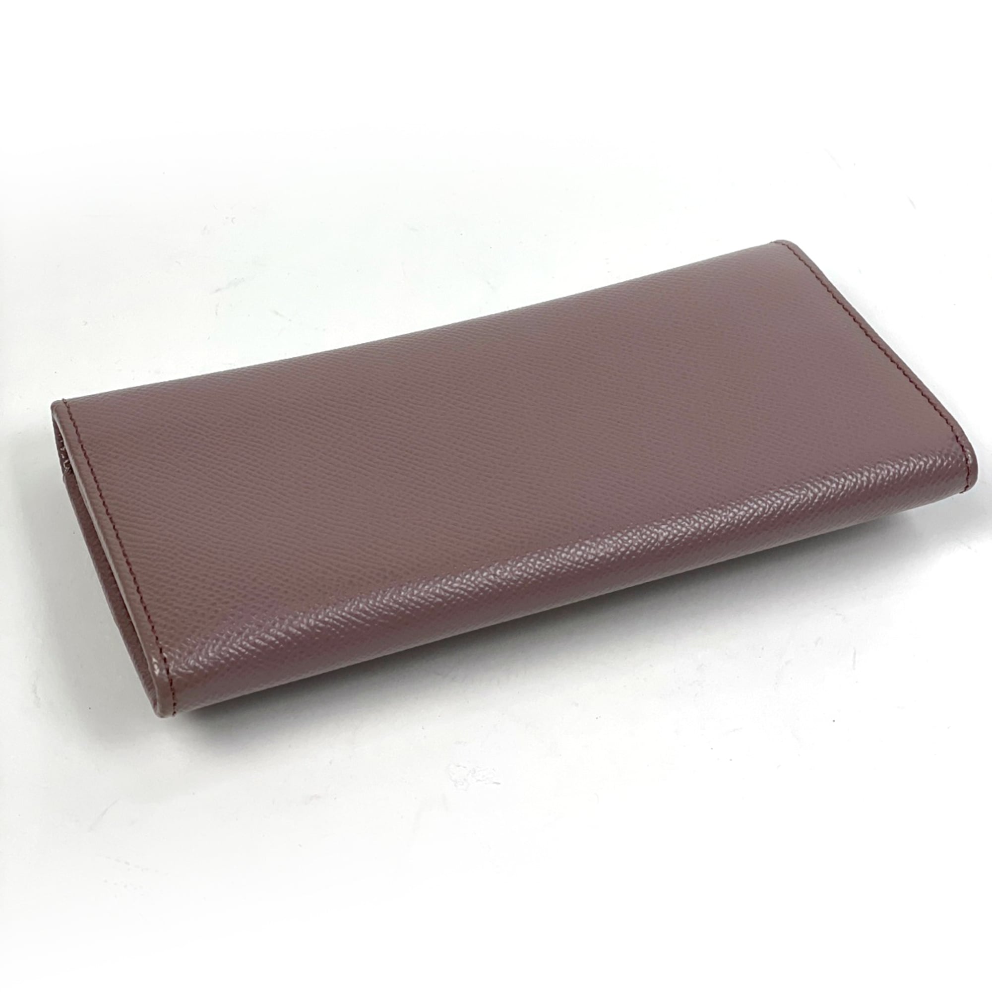 Salvatore Ferragamo Gancini bifold long wallet with bill compartment and coin purse, leather, pink, for women