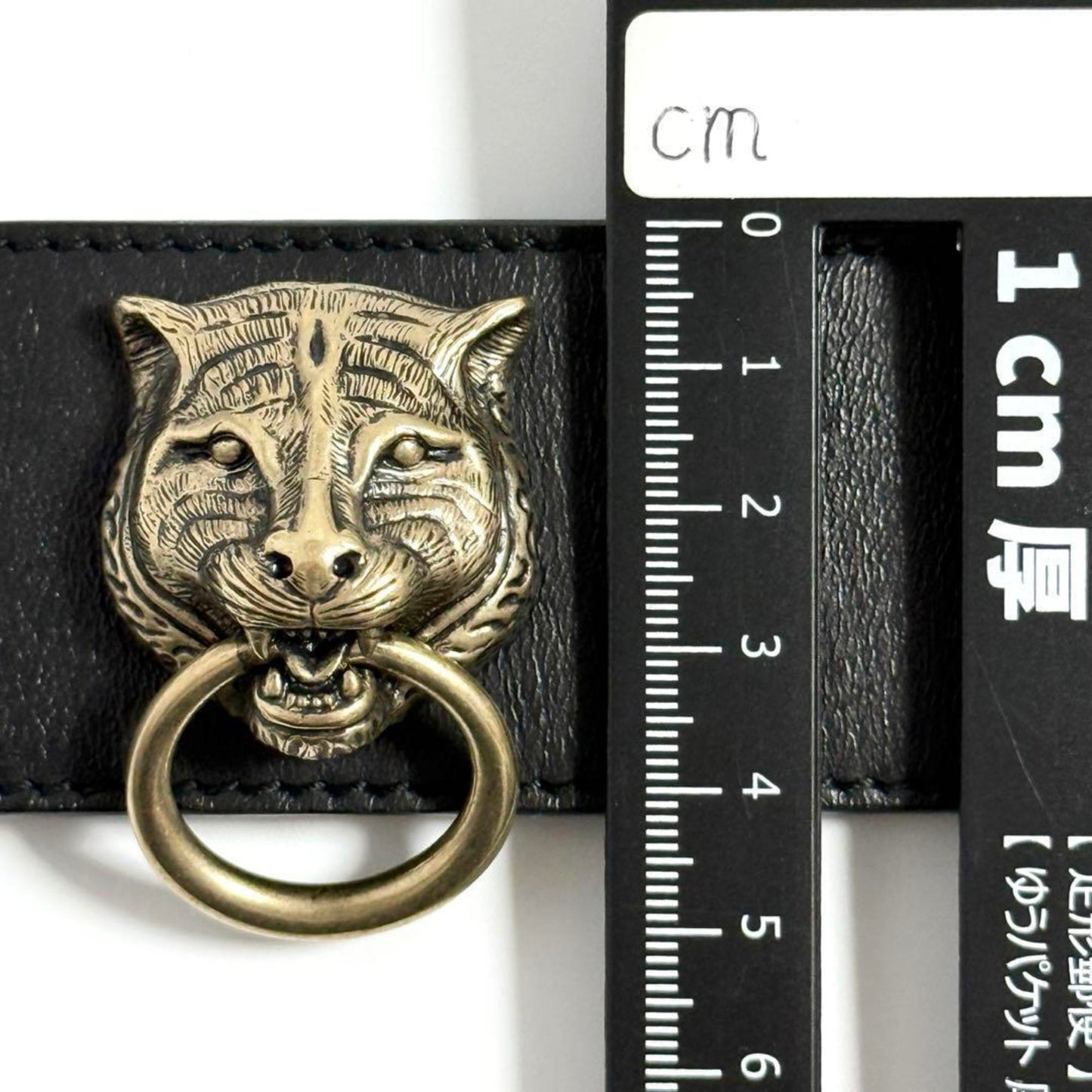 Gucci Women's Tiger Head Choker Necklace Leather