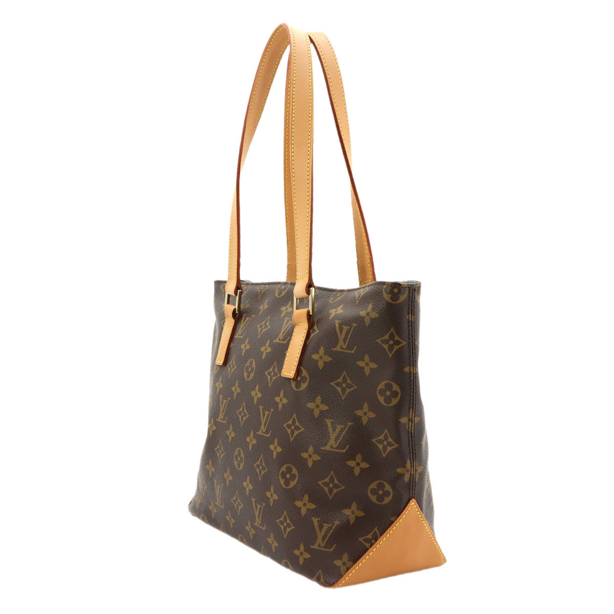 Louis Vuitton Monogram Cabas Piano Tote Handbag, Brown, M51148, Gold Hardware — Like New