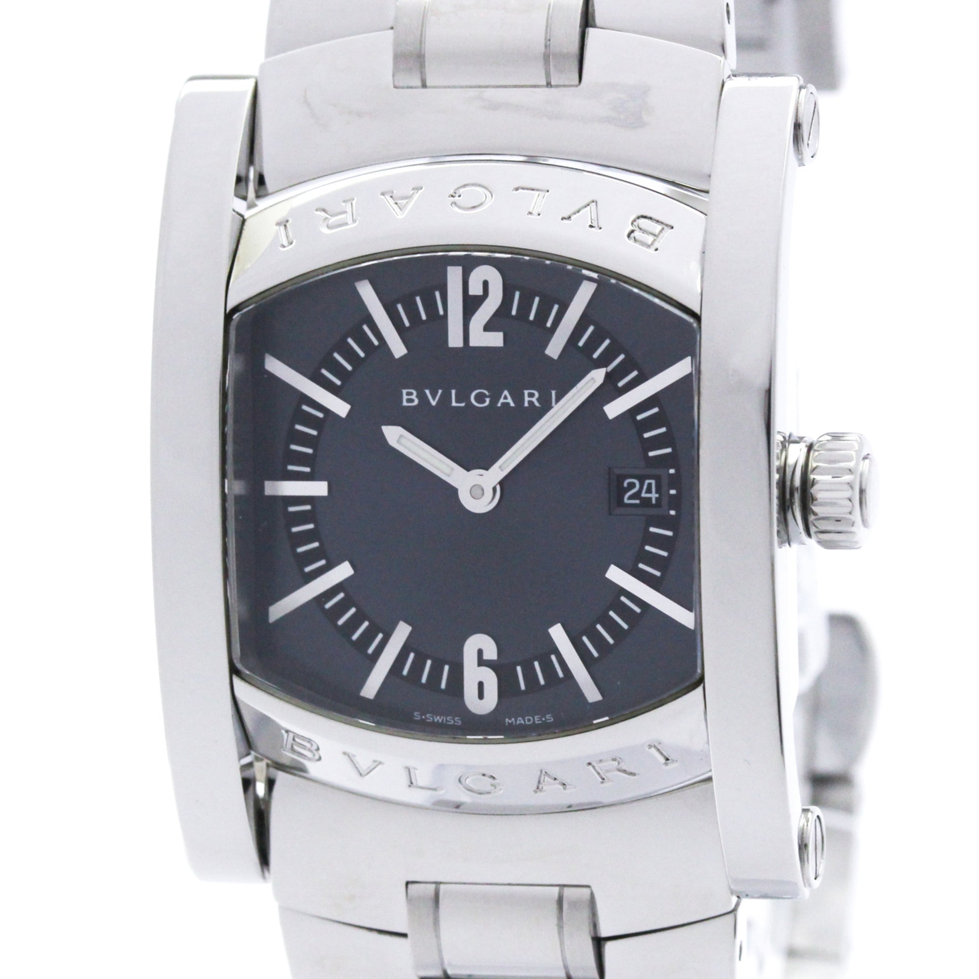BVLGARI Assioma Stainless Steel Quartz Unisex Watch AA39S Polished — Very Good