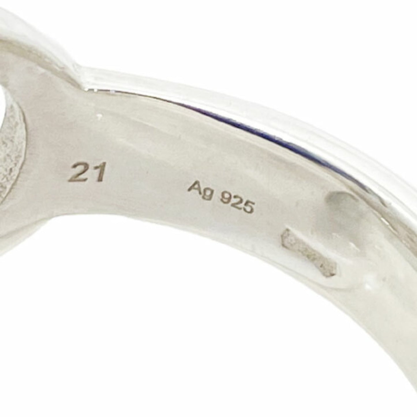 Gucci Interlocking G Brit Ring, made of Ag925 and SV925 silver, size 21 (approximately 20), 190483, GUCCI GG Mark, silver ring, AA-15999