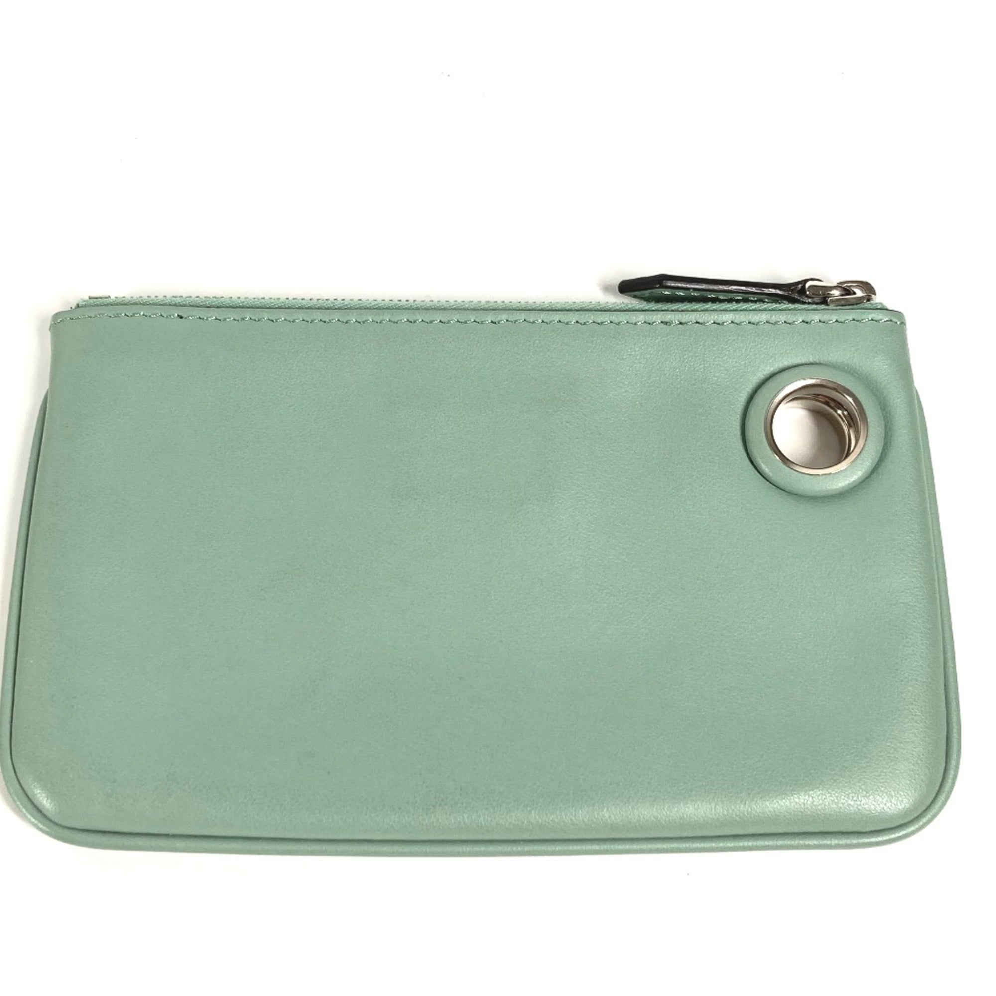 Fendi 8BS007 coin purse Wallet Pouch Green — Like New