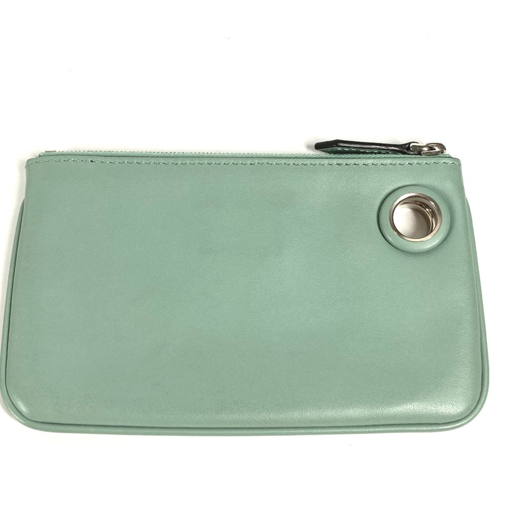 Fendi 8BS007 coin purse Wallet Pouch Green — Like New