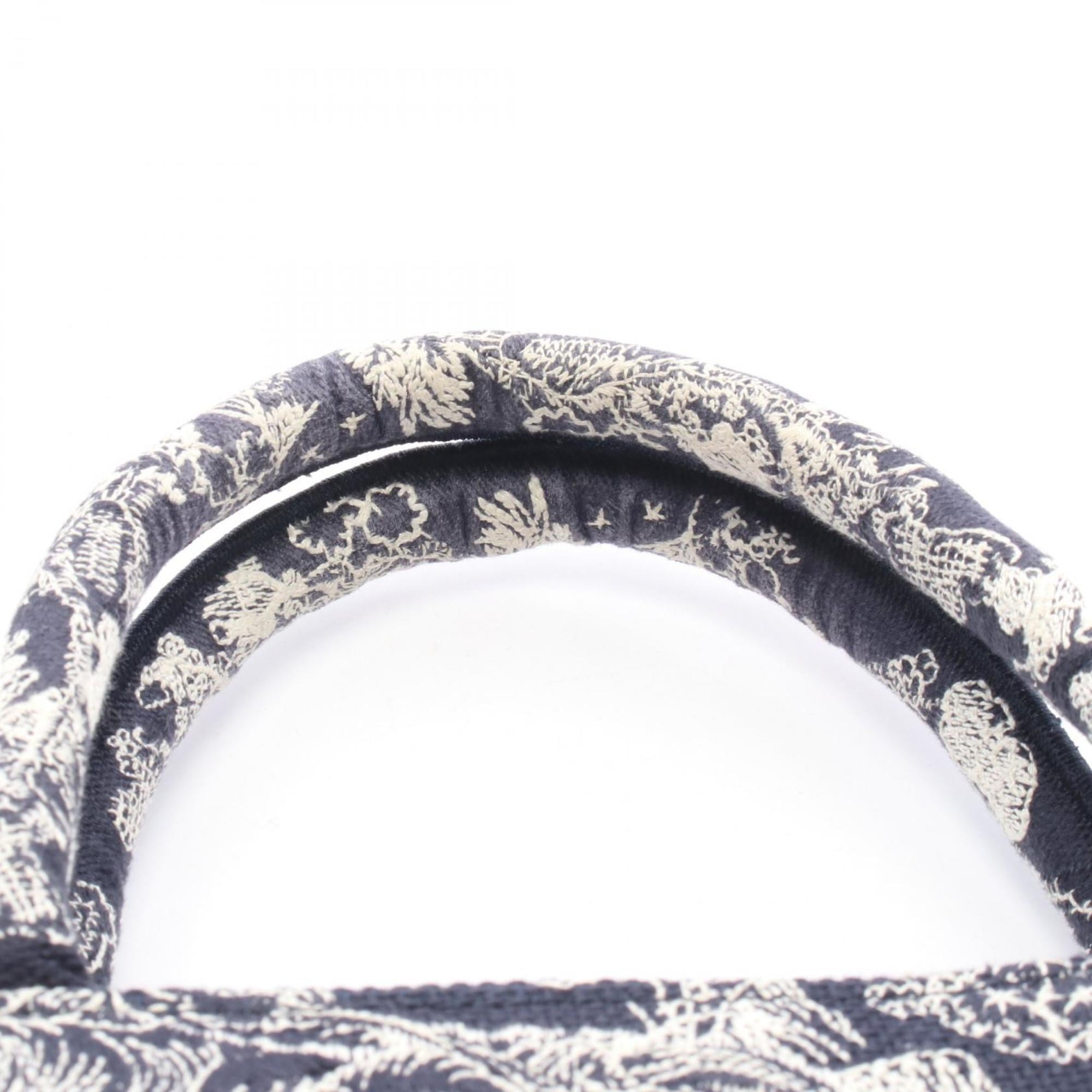 Christian Dior Dior BOOK TOTE Small Tote Bag, Canvas Handbag, Women's, Navy and Beige