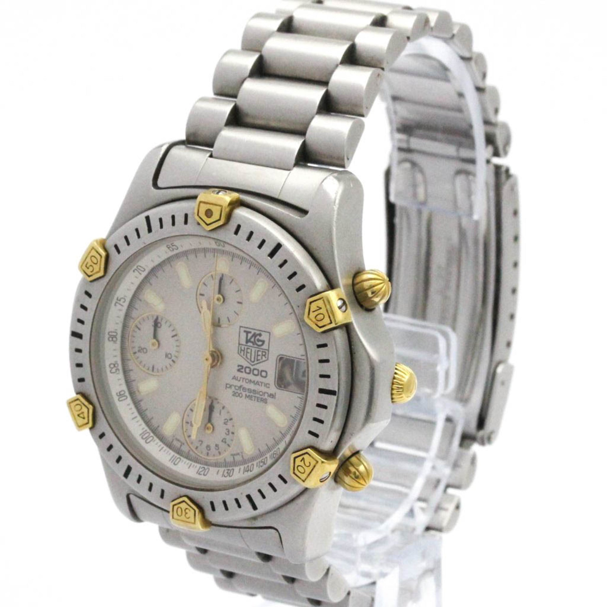 TAG HEUER 2000 Professional Chronograph Gold Plated Steel Watch 165.806 — Good