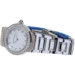BVLGARI Women's Stainless Steel Watch with 12 Diamond Bezel (BBL26WSDS BBL26S 102374) 40086 — Very Good