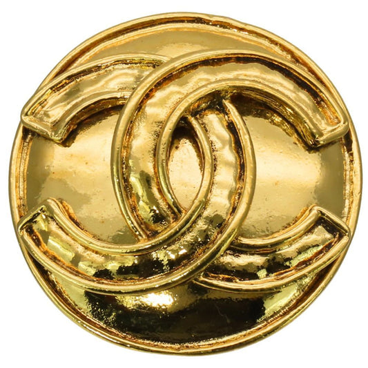 Chanel Brooch Coco Mark Metal Gold Plated Women's CHANEL