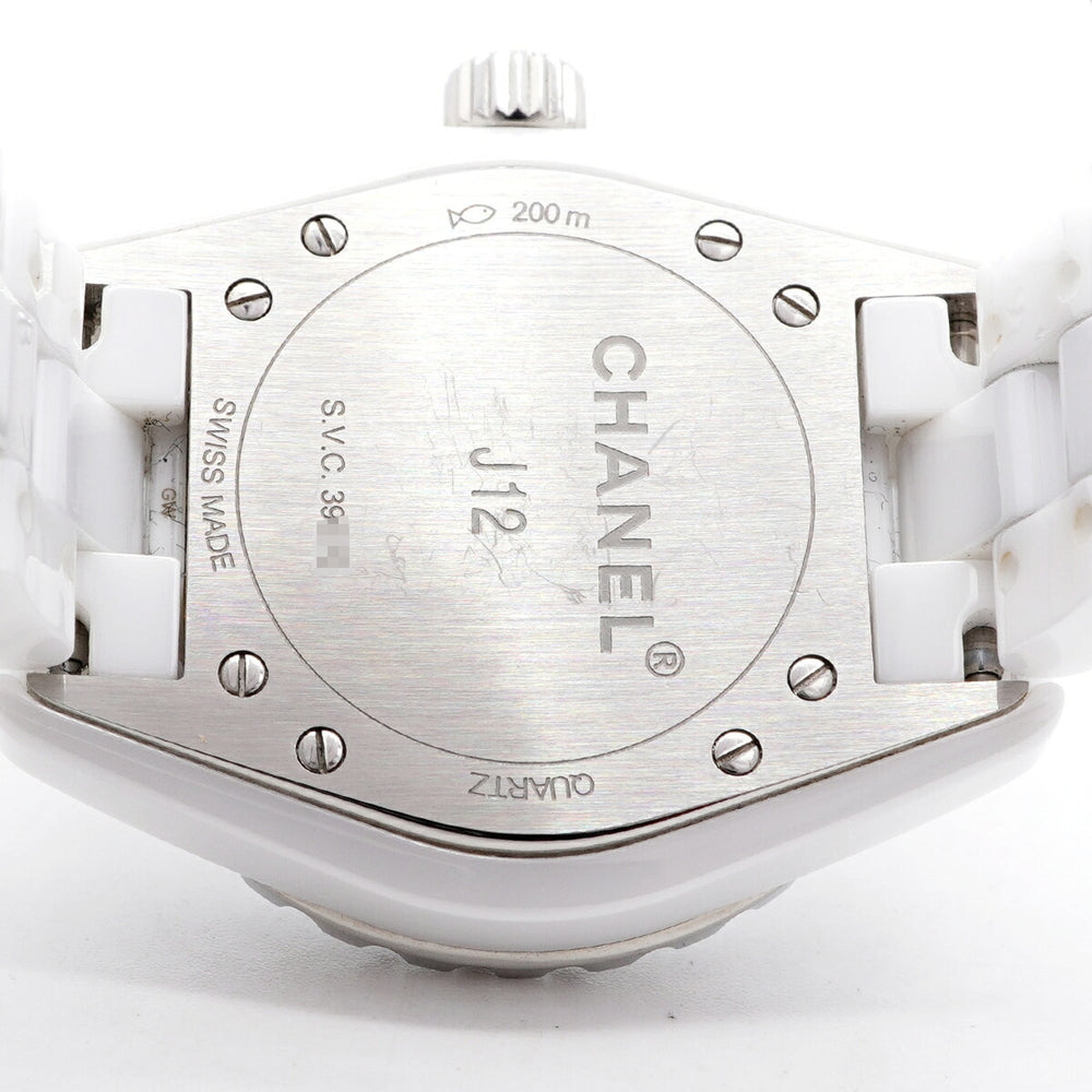 Chanel J12 8P Diamond H2422 White Dial Women's Watch — Good