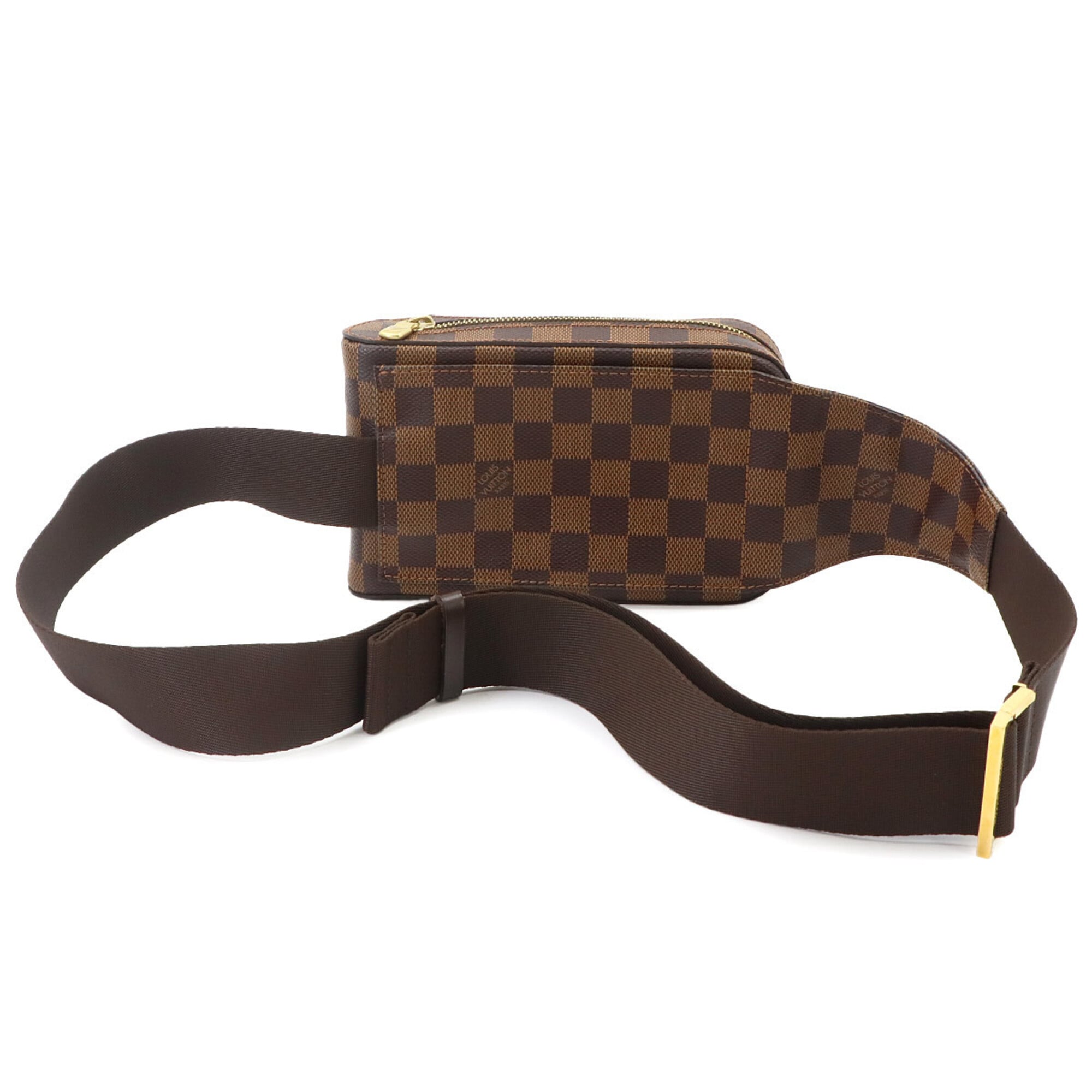 Louis Vuitton Damier Geronimos Body Handbag Waist Pouch Ebene Brown N51994 — Like New