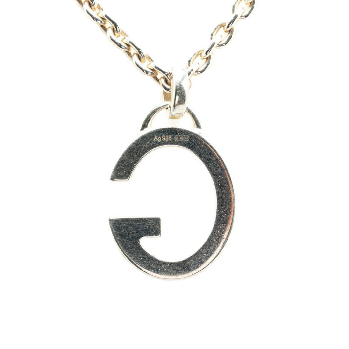 Gucci G Chain Pendant Necklace SV925 Silver Women's GUCCI