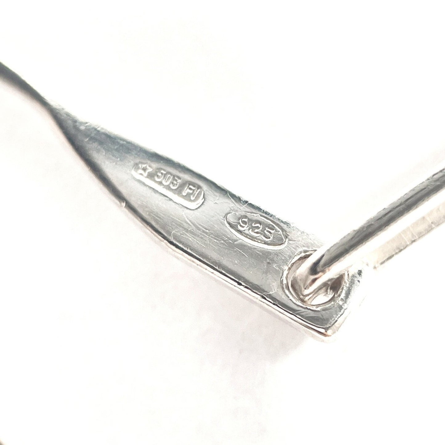 GUCCI Swing Chain Earrings, 925 Sterling Silver, Women's