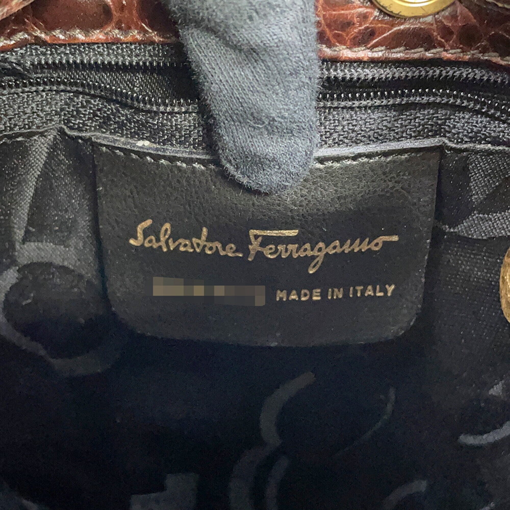 Salvatore Ferragamo Vara Leather Backpack, Handbag — Like New