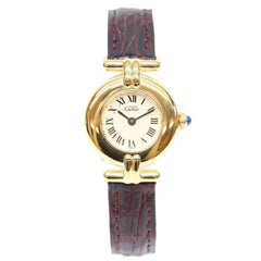 Cartier Must Colisée SM Vermeil Quartz Watch, Gold with Ivory Dial, Ladies — Very Good