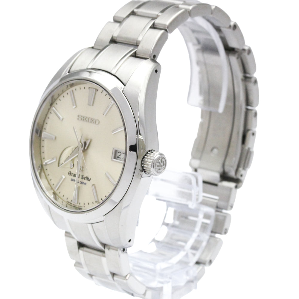 GRAND SEIKO SBGA001 Steel Spring Drive Mens Watch 9R65-0AA0 Polished — Very Good