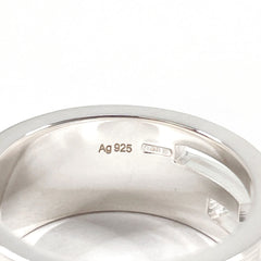 GUCCI Branded Cutout G Ring, Sterling Silver 925, Size 11, Silver, Women's — Like New