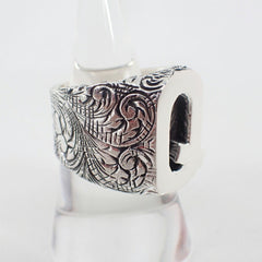 GUCCI Ag925 Alphabet Q Ring, Size 19 — Like New