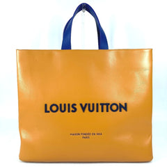 LOUIS VUITTON M24457 24SS Shopper Tote MM - Shoulder Bag, Leather, Men's, Women's, Orange — Like New