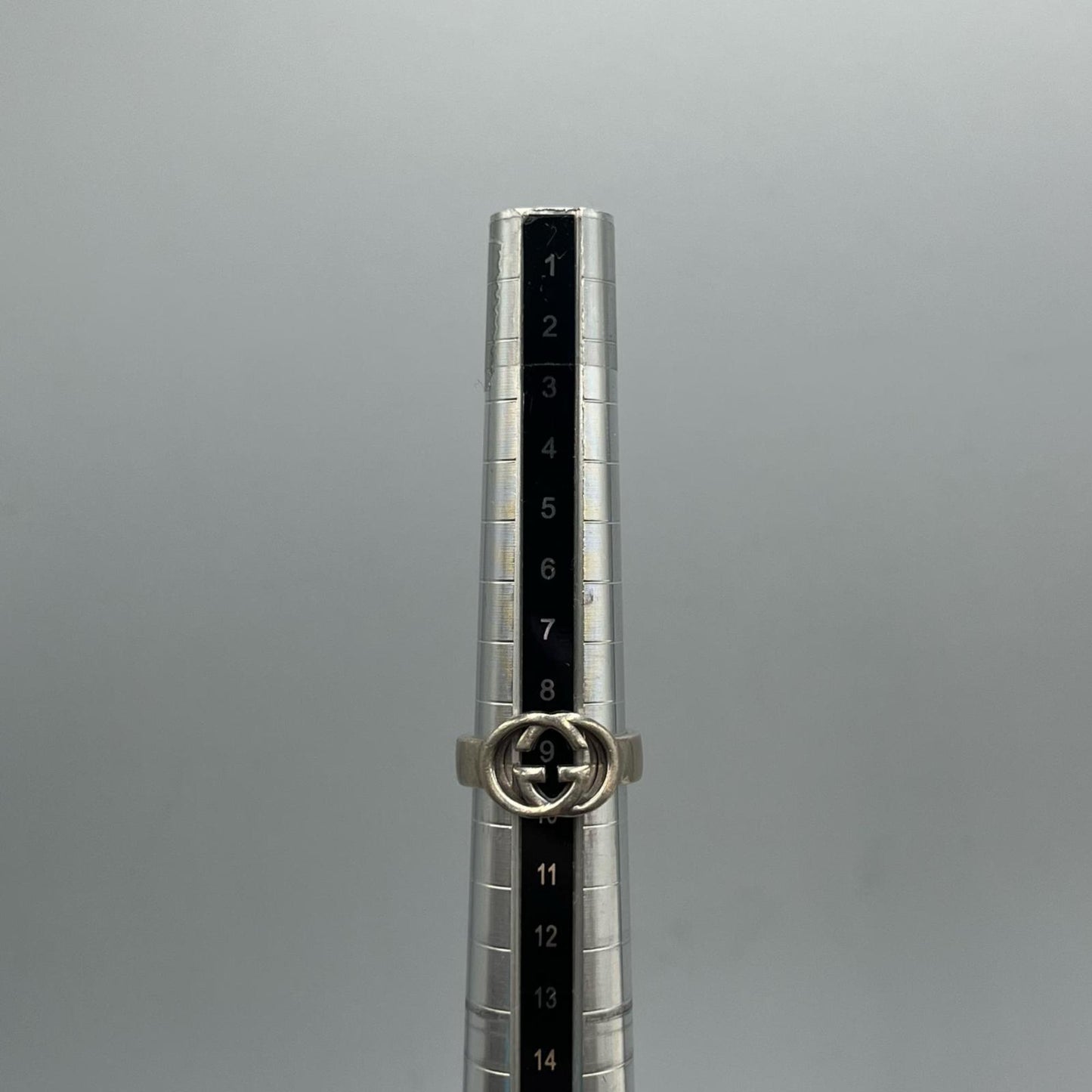 Gucci Interlocking Ring, 925 Sterling Silver, Men's