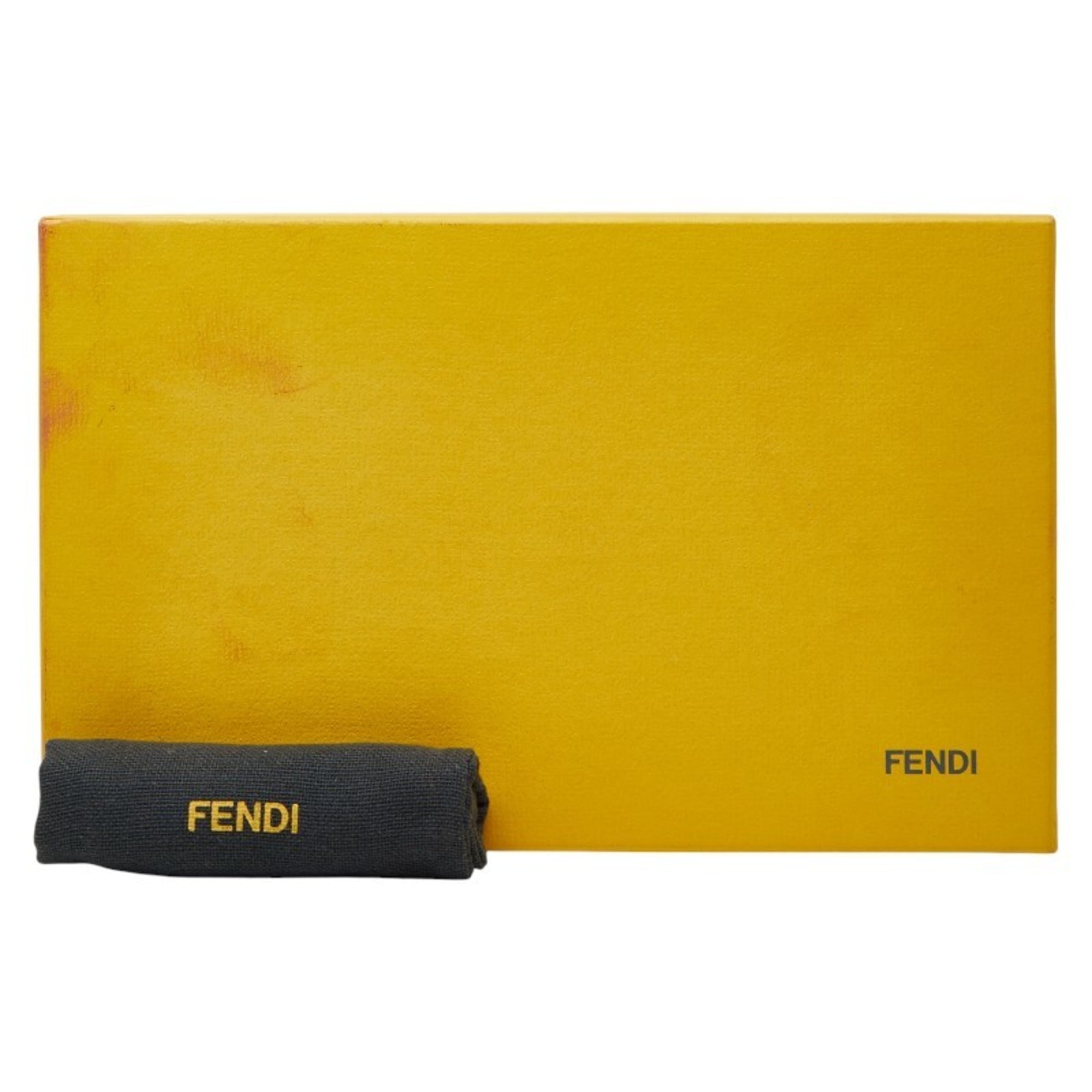 Fendi Zucca Round Zip Long Wallet 8M0299 Brown Women's FENDI