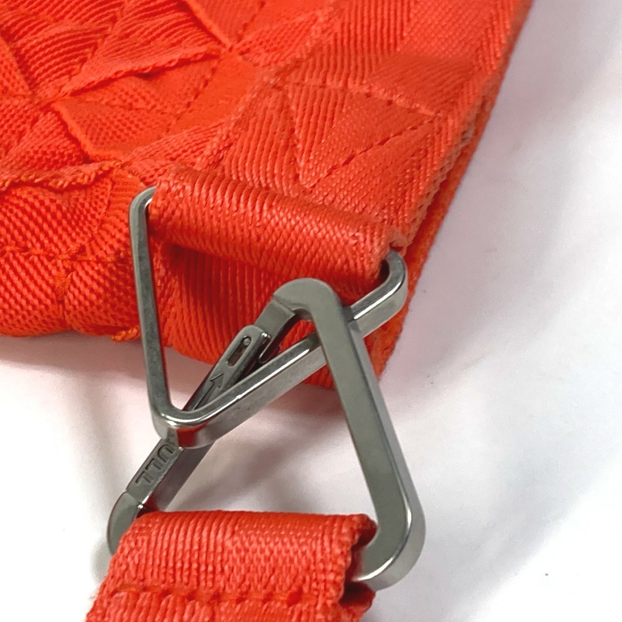 BOTTEGA VENETA 667060 Intrecciato Bag pouch with strap Clutch bag Orange — Like New