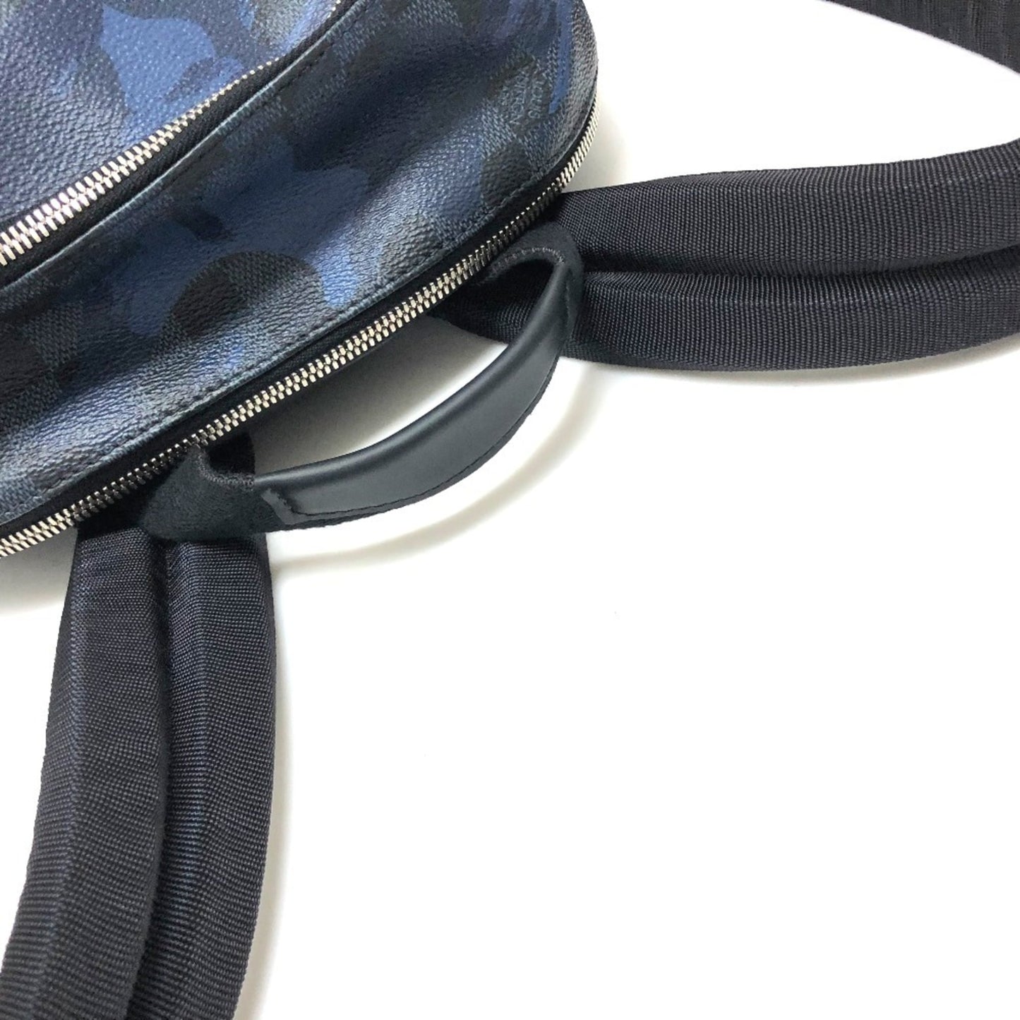 LOUIS VUITTON N41510 Damier Cobalt Andy Backpack, Canvas, Men's, Blue