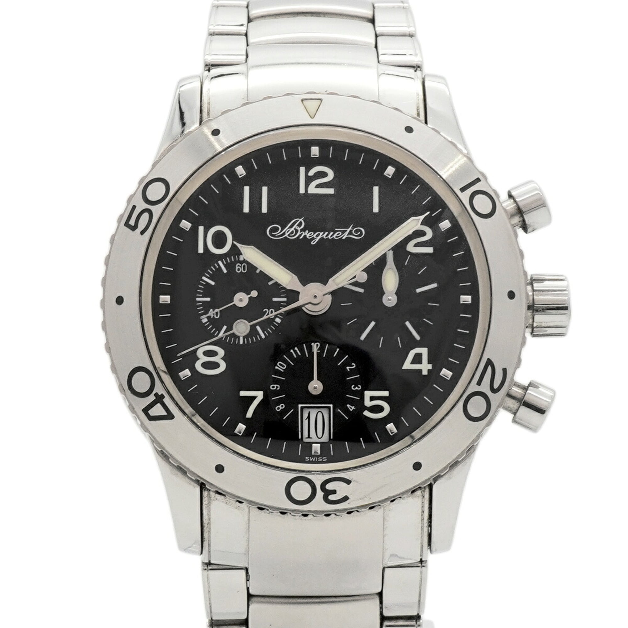 Breguet Type 20 Transatlantique 3820 Black Dial Men's Watch — Good
