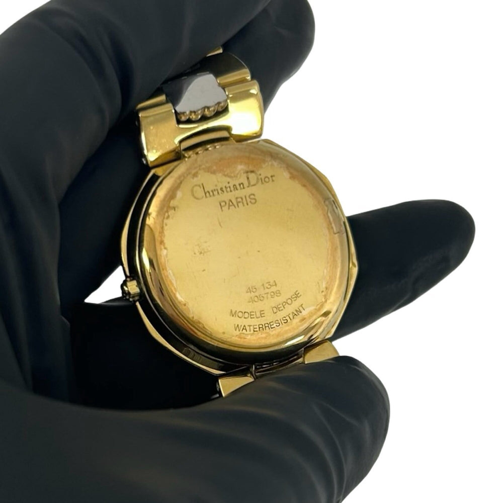 Christian Dior Vintage Octagon Stainless Steel Quartz Wristwatch Gold 31990 — Good