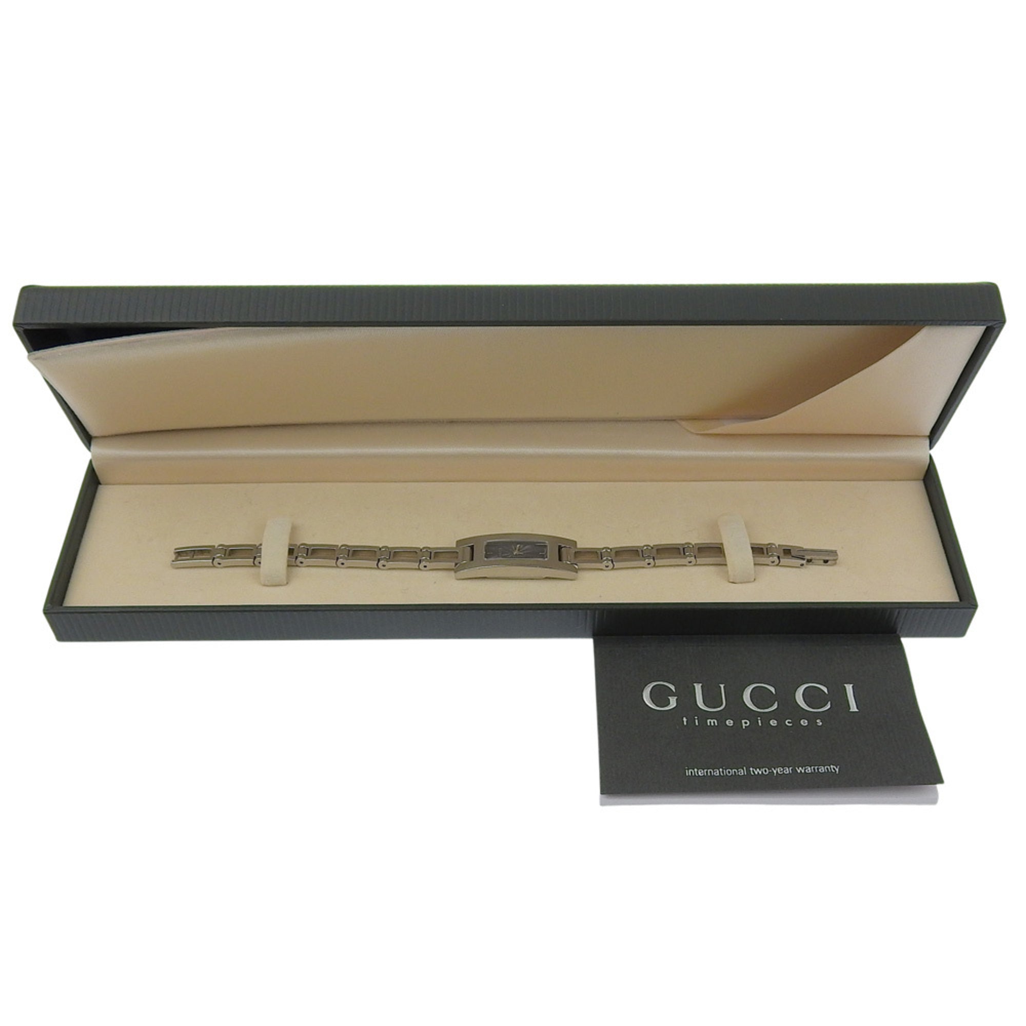 Gucci GUCCI watch 3900L stainless steel quartz analog display black dial women's — Good