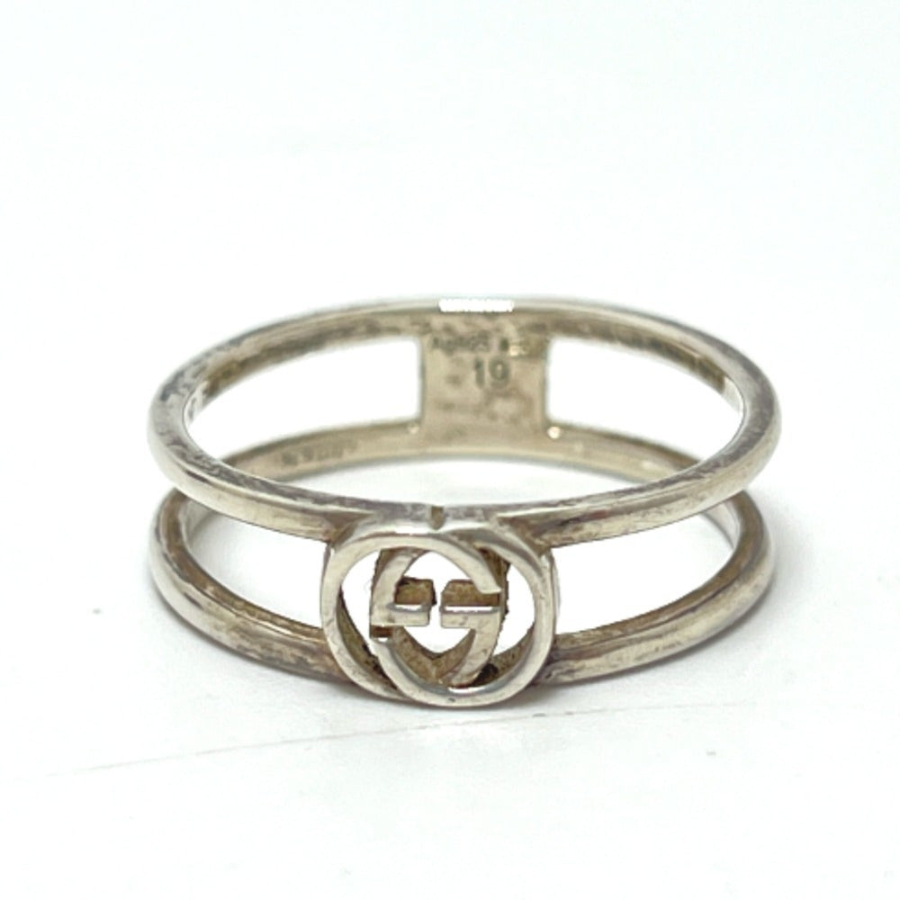 GUCCI Interlocking G Ring, SV925, Women's Silver — Like New