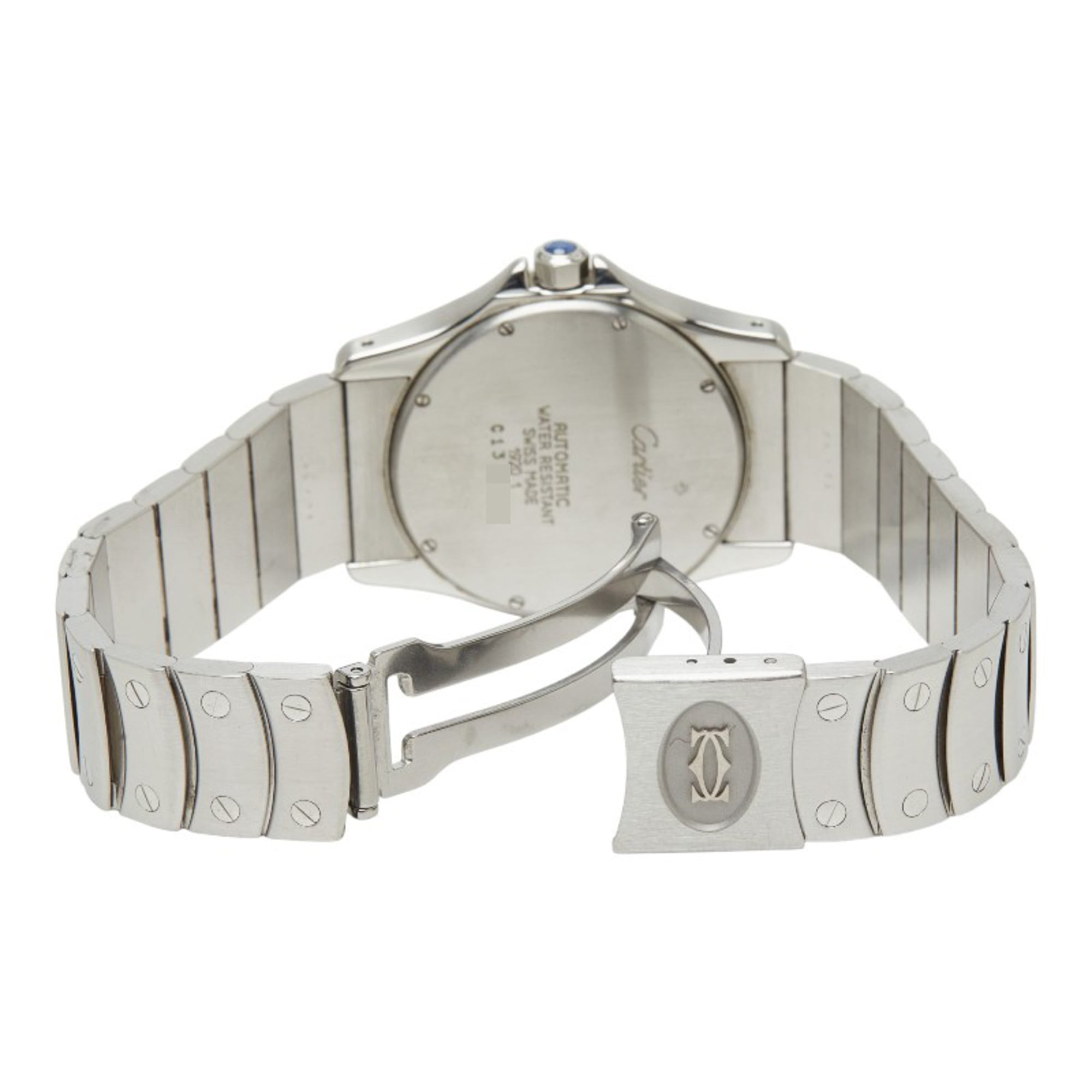 Cartier Santos Ronde LM W20026K1 Automatic (with manual winding) White Dial Stainless Steel Men's Watch CARTIER — Good