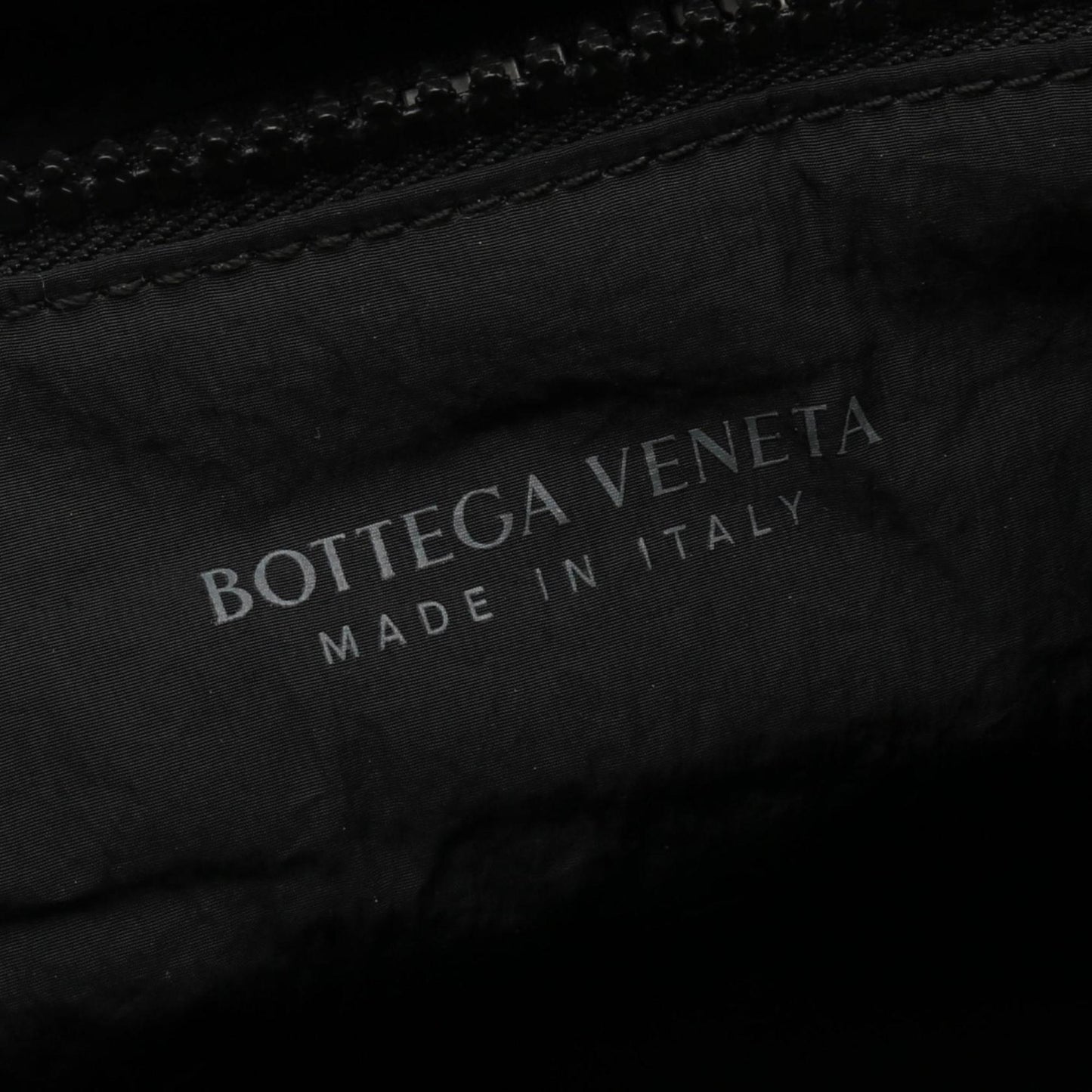 Bottega Veneta men's nylon clutch bag in black