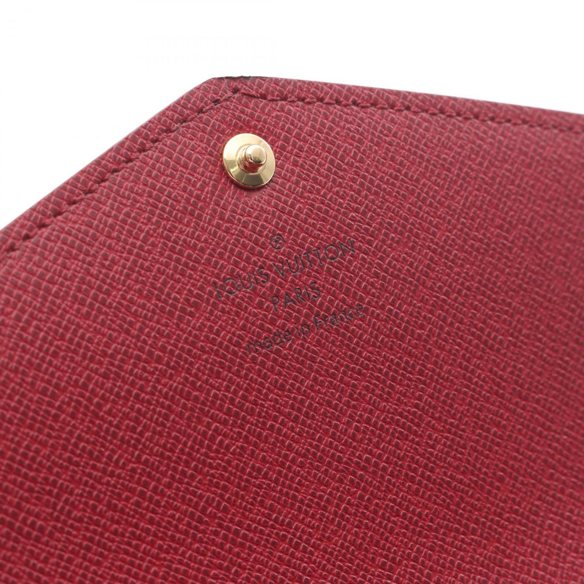 Louis Vuitton Portefeuille Sarah Bifold Long Wallet, Monogram, Women's, Brown and Pink, M62234