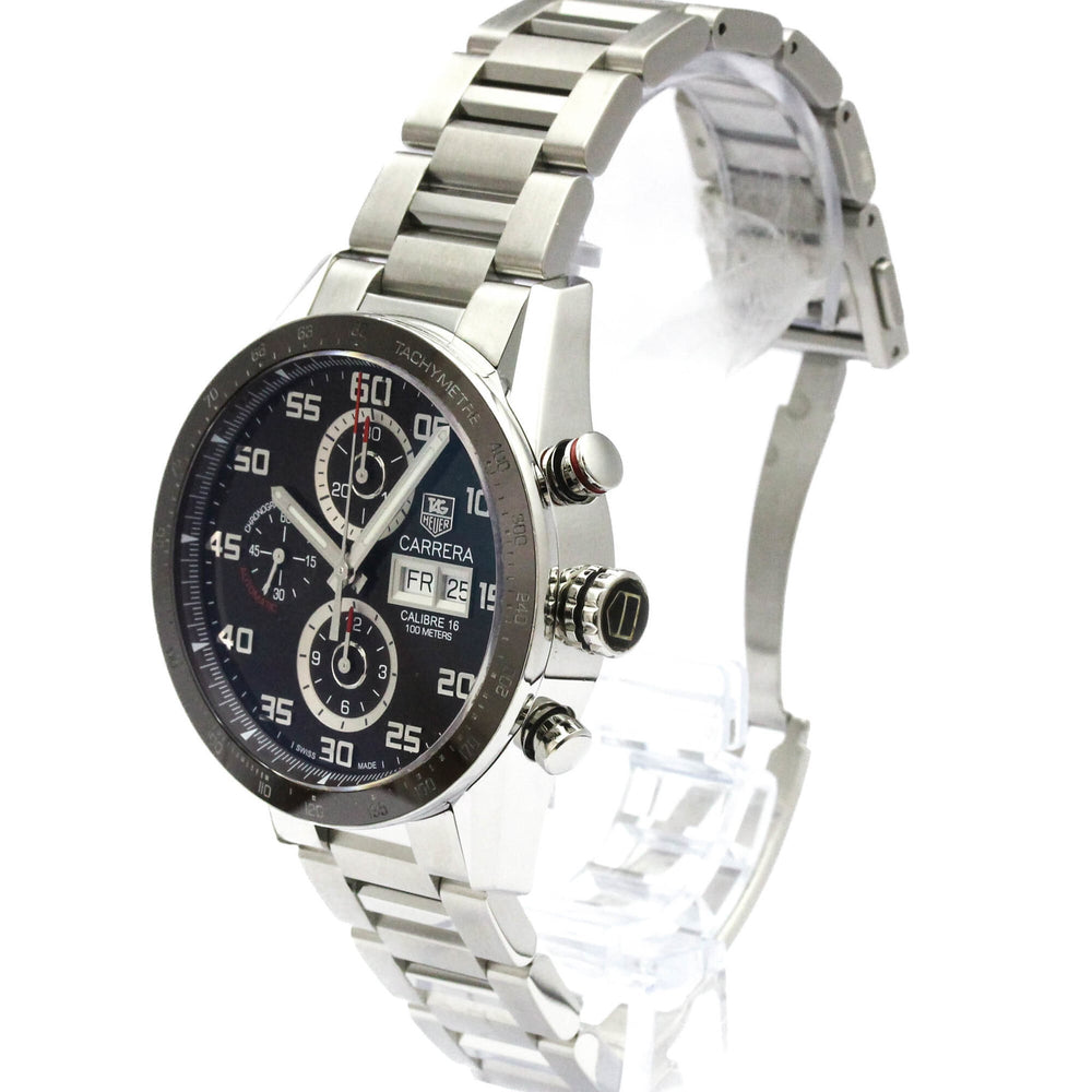 TAG HEUER Carrera Calibre 16 Chronograph Day Date Watch CV2A1S Polished — Very Good