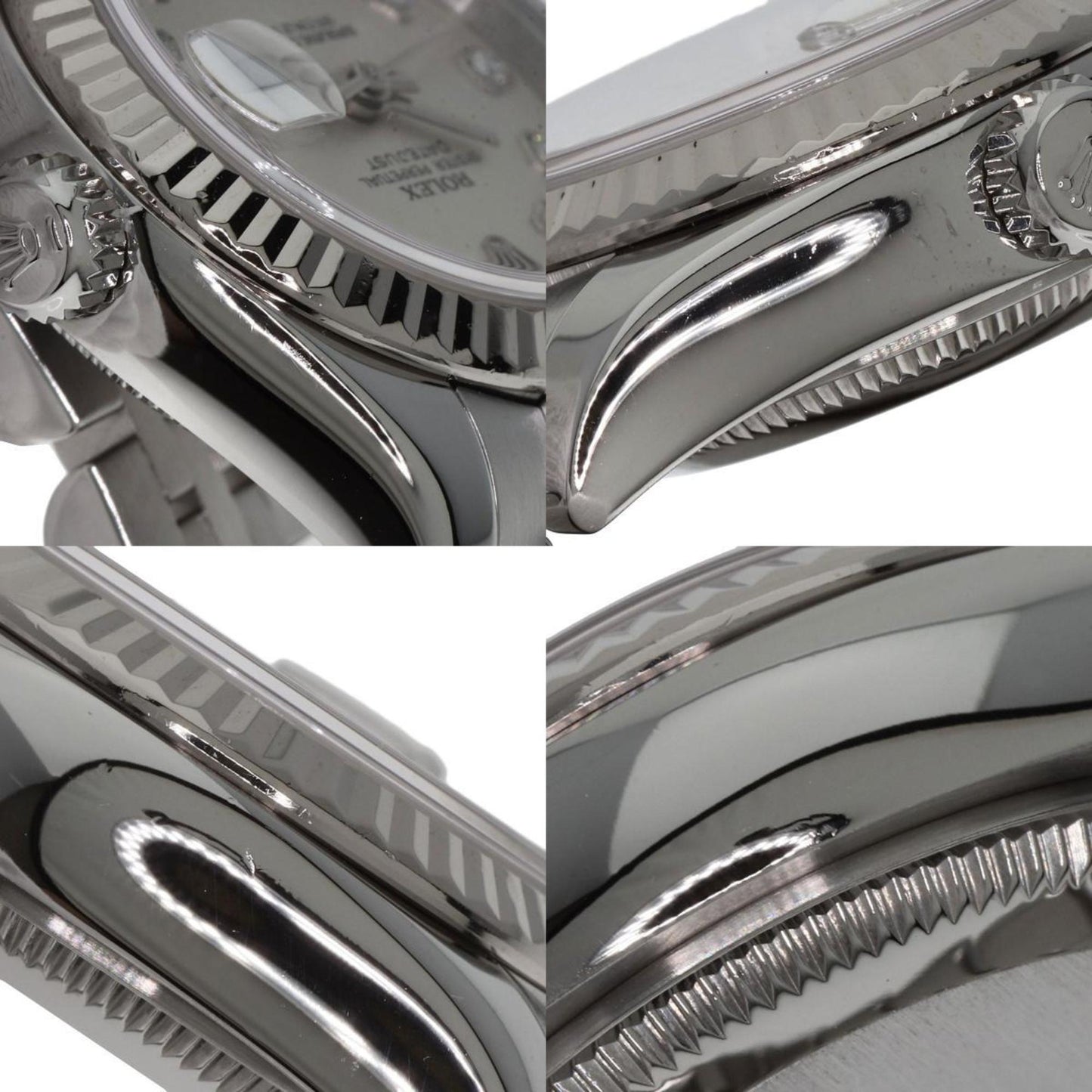 Rolex 179174G Datejust 10P Diamond Watch Stainless Steel SS K18WG Ladies ROLEX