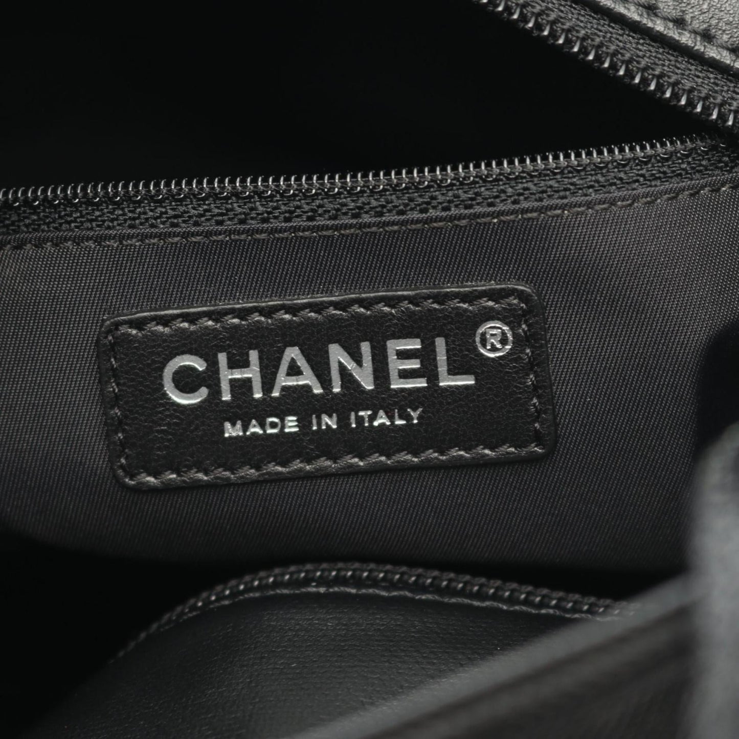 CHANEL Paris-Biarritz PM Tote Bag, Coated Canvas and Leather, Women's, Black, A34208